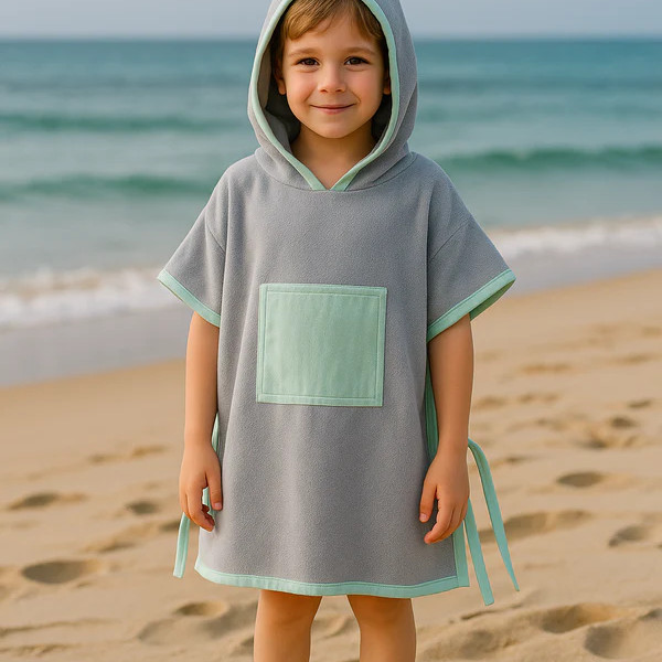 Poncho de plage - Vert Eau