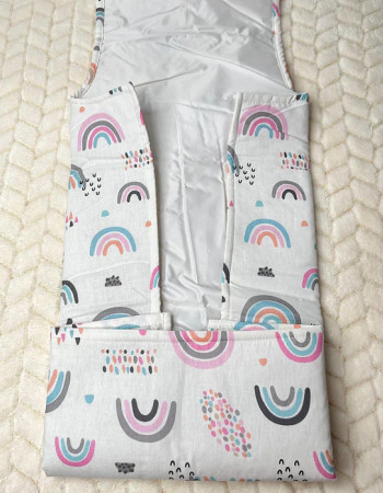 Tapis à langer - Rainbow Rose