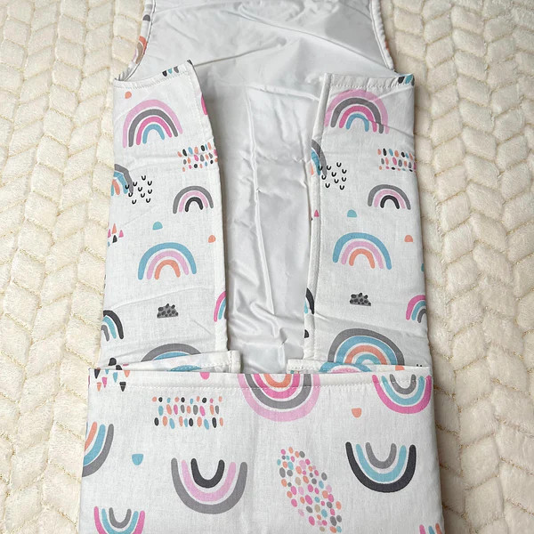 Tapis à langer - Rainbow Rose