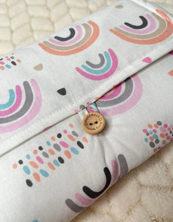 Tapis à langer - Rainbow Rose