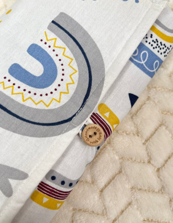 Tapis à langer - Happiness Bleu