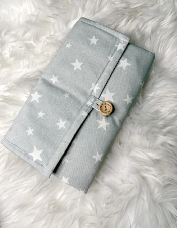 Tapis à langer - Petit coton - Étoile Bleue