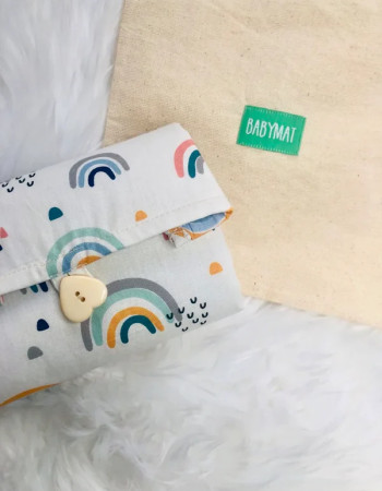 Tapis À Langer - Rainbow Bleu