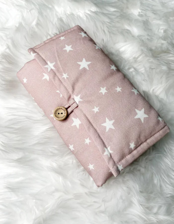 Tapis à langer- Petit Coton- Étoile Rose