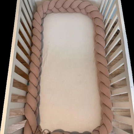 Tour de lit tressé - Beige Clair