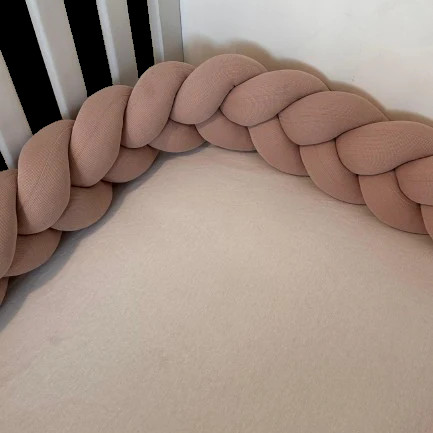 Tour de lit tressé - Beige Clair