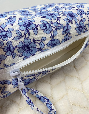 Trousse - Fleurs Bleues