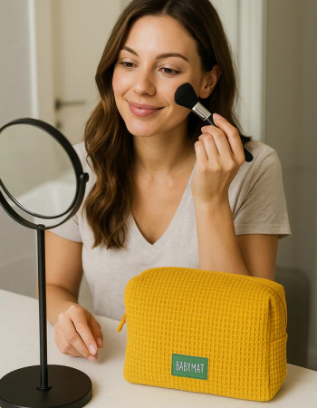 Trousse - Nid d'abeille Moutarde