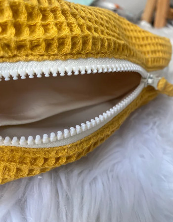 Trousse - Nid d'abeille Moutarde