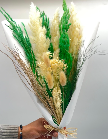 Bouquet De Fleurs Séchées vert