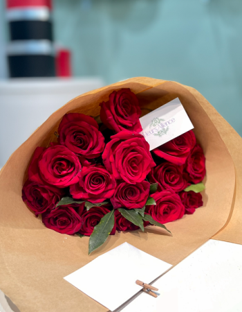 bouquet JE TAIME - 3 roses