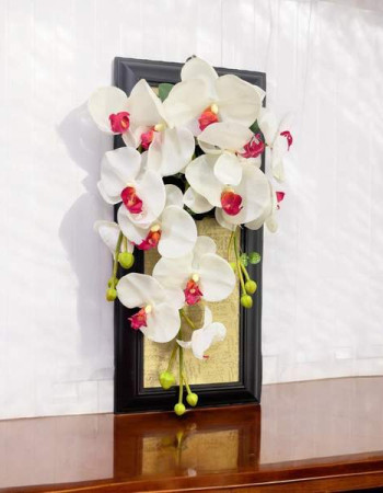 White tableau Orchidé