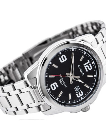 Casio – Cadran noir – Bracelet en acier inoxydable – MTP-1314D-1AVDF