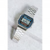 Casio – Vintage Collection – Bracelet en acier inoxydable argenté – A168WA-1WDF