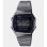 Casio – Chiffres blancs sur fond noir – Bracelet en acier inoxydable noir – A168WGG-1BDF