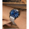 Casio – Pour homme – Cadran bleu – Bracelet en acier inoxydable – MTP-V004D-2BU