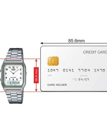 Casio – Design classique pour Homme · Double montre – AQ-230A-7B