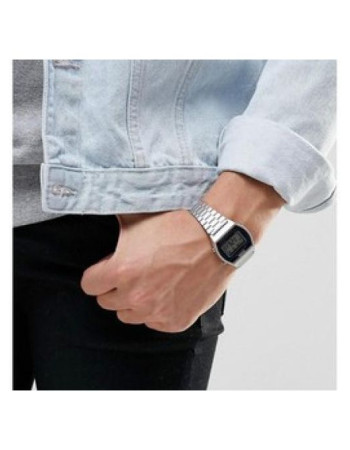 Casio – Montre homme digitale en acier inoxydable – A159W-N1DF Casio – Montre homme digitale en acier inoxydable – A159W-N1DF