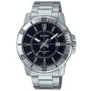 Casio – Cadran noir en bracelet inoxydable et avec dateur pour homme – MTP-VD01D-1CV