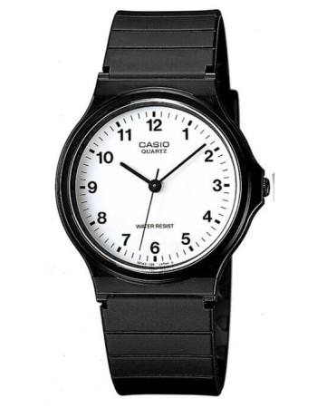Casio – Montre classique Quartz analogique cadran blanc – MQ-24-7BLDF