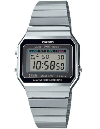 Casio – SUPER SLIM CASE – Vintage Collection – Bracelet en acier – A700W-1ADF