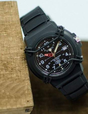 Casio – Cadran noir – Avec dateur sur 3h – Bracelet en silicone noir – HDA-600B-1BVDF