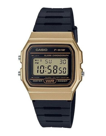 Casio – Montre Vintage Collection bracelet noir – F-91WM-9ADF