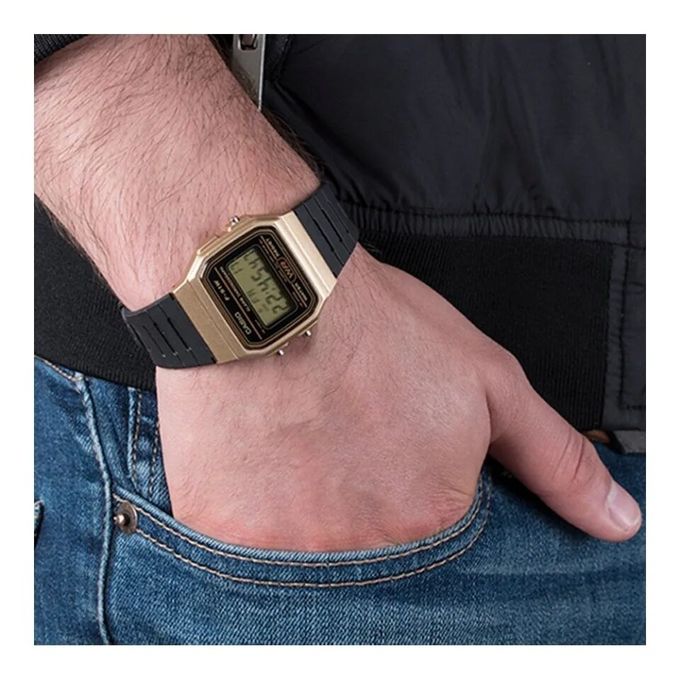 Casio – Montre Vintage Collection bracelet noir – F-91WM-9ADF