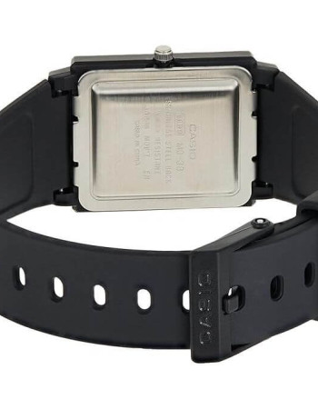 Casio – Cadran bleu – Rectangulaire classique – Étanche & bracelet en résine – MQ-38-2A