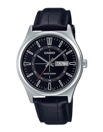 Casio – Montre analogique classique – Bracelet en cuir noir – Dateur jour/mois – MTP-V006L-1C Casio – Montre analogique classique – Bracelet en cuir noir – Dateur jour/mois – MTP-V006L-1C