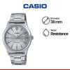 Casio – Affichage date et jour – Cadran blanc métallique – Index en traits – MTP-V006D-7C