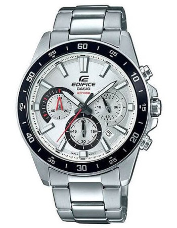 Casio – Collection Edifice pour Homme – Cadran blanc – Chronographe – EFV-570D-7AV