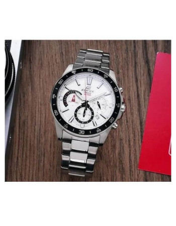 Casio – Collection Edifice pour Homme – Cadran blanc – Chronographe – EFV-570D-7AV