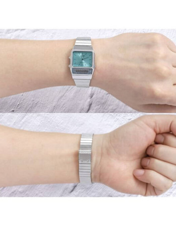 Casio – Style rétro et élégant – Vintage Collection – Style des années 80 – Double montres – AQ-800EC-2ADF