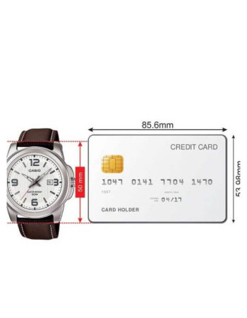 Casio – Montre homme – Bracelet cuir marron – Cadran blanc – MTP-1314L-7A Casio – Montre homme – Bracelet cuir marron – Cadran blanc – MTP-1314L-7A
