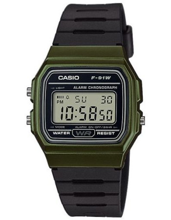Casio – Montre Digital homme – bracelet caoutchouc noir – F-91WM-3ADF Casio – Montre Digital homme – bracelet caoutchouc noir – F-91WM-3ADF