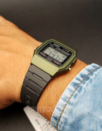 Casio – Montre Digital homme – bracelet caoutchouc noir – F-91WM-3ADF Casio – Montre Digital homme – bracelet caoutchouc noir – F-91WM-3ADF