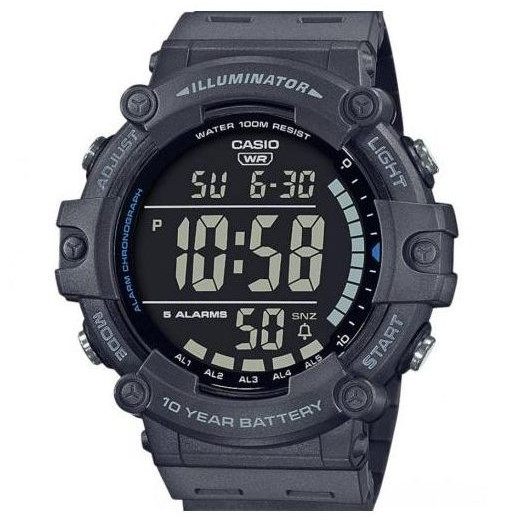 Casio – Digitale – Cadran noir / digits blanc – Étanche à 100 mètres – AE-1500WH-8BVDF