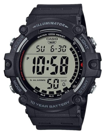 Casio – Digitale – 5 alarmes quotidiennes – Étanche à 100 mètres – AE-1500WH-1AVDF