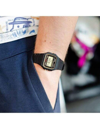 Casio – Digital pour homme – Bracelet en caoutchouc – F-91WG-9QDF