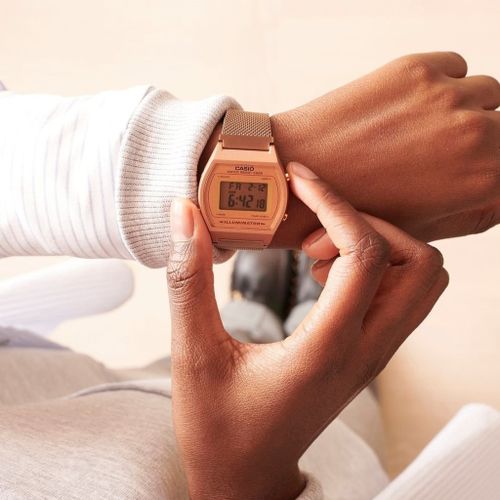 Casio – Bronze – Digitale – Bracelet en maille bronze inoxydable – B640WMR-5ADF