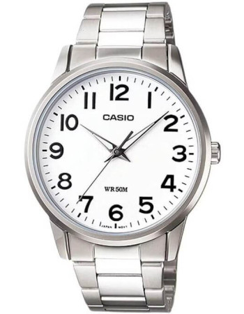 Casio – Montre classique avec un fond blanc et des index chiffrés bien visibles pour rendre la lecture plus facile – MTP-1303D-7BVDF Casio – Montre classique avec un fond blanc et des index chiffrés bien visibles pour rendre la lecture plus facile – MTP-1303D-7BVDF