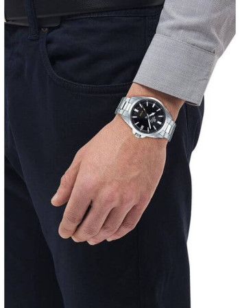 Casio – Montre pour hommes cadran noir – WR 100 mètres – Bracelet en inoxydable – EFV-100D-1AV Casio – Montre pour hommes cadran noir – WR 100 mètres – Bracelet en inoxydable – EFV-100D-1AV