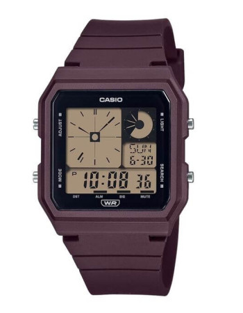 Casio – Vintage Collection en couleur marron – Montre unisexe – Bracelet en résine marron – LF-20W-5A