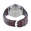 Casio – Cadran blanc – Bracelet cuir marron – MTP-VD01L-7CV