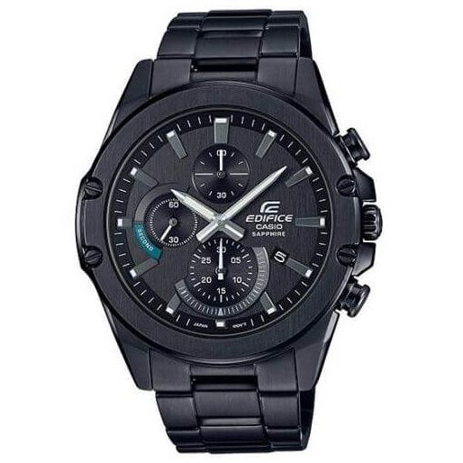Casio – Noir – Tout en acier inoxydable – Verre saphir anti-rayure – Édifice Collection – EFR-S567DC-1AV
