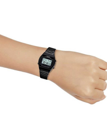 Casio – Montre unisexe digitale – Bracelet en acier inoxydable noir – B640WB-1ADF