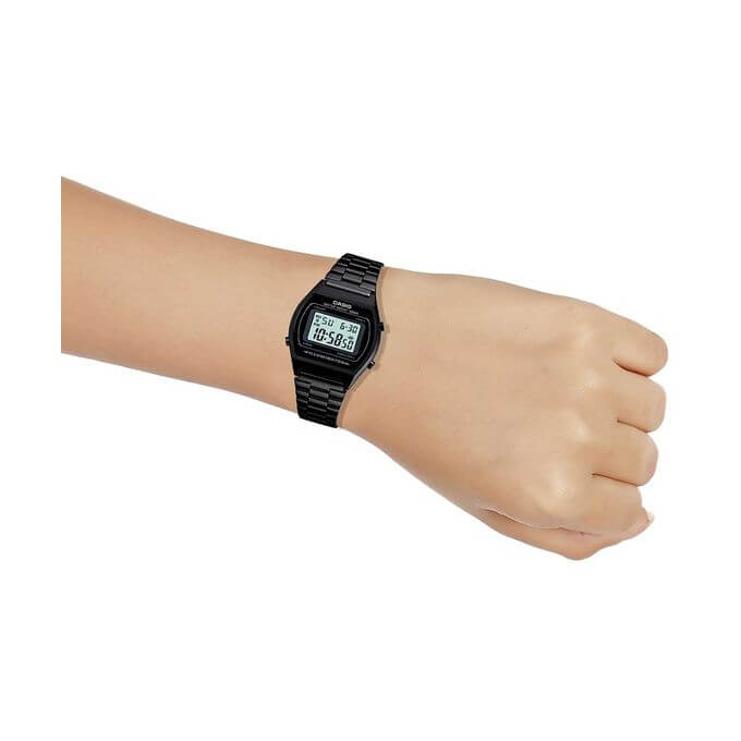 Casio – Montre unisexe digitale – Bracelet en acier inoxydable noir – B640WB-1ADF