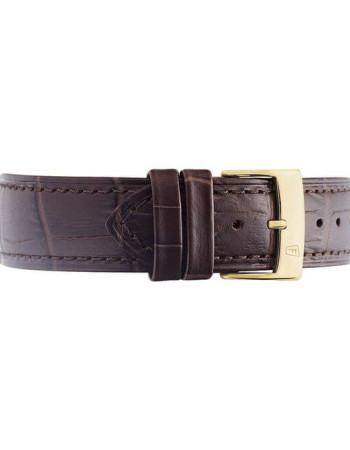 Festina – Classique dorée pour hommes – Bracelet cuir marron – Diamètre 39 mm – F16747/1