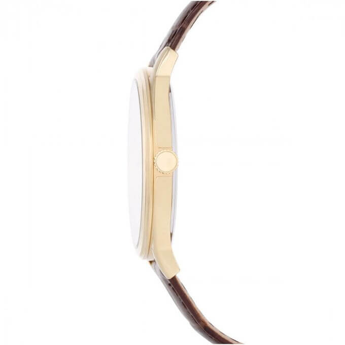 Festina – Classique dorée pour hommes – Bracelet cuir marron – Diamètre 39 mm – F16747/1